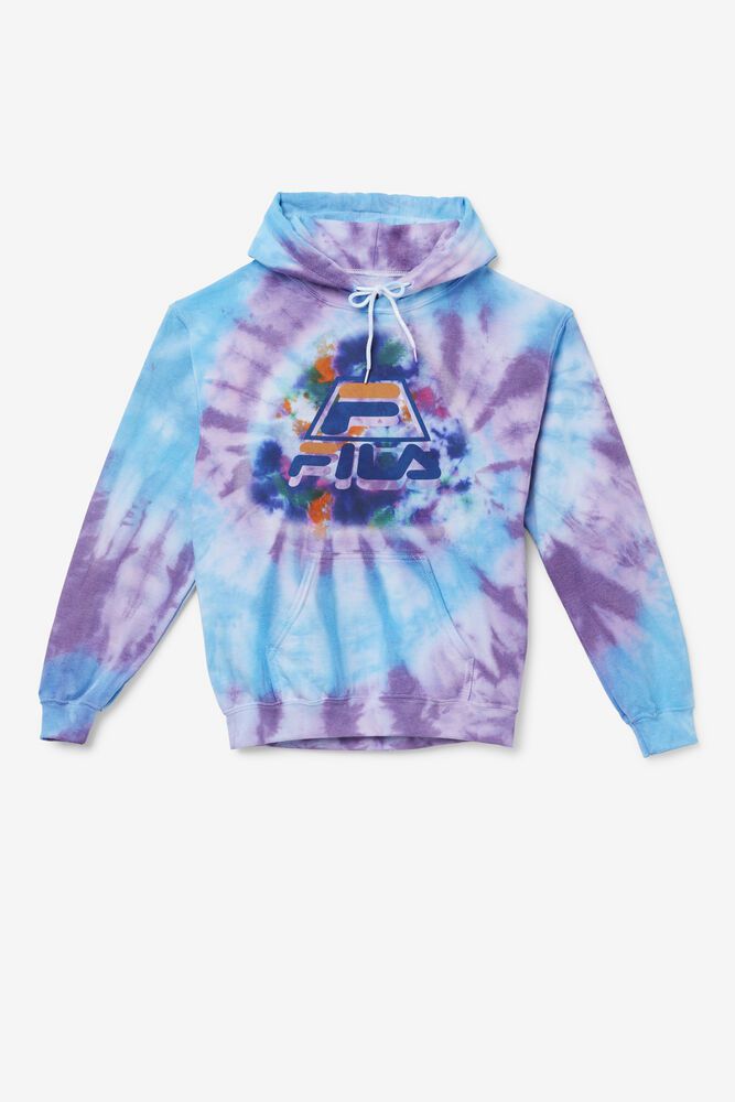 Hanorac Fila Barbati Albastri Tie Dye Icon IYFL-09465